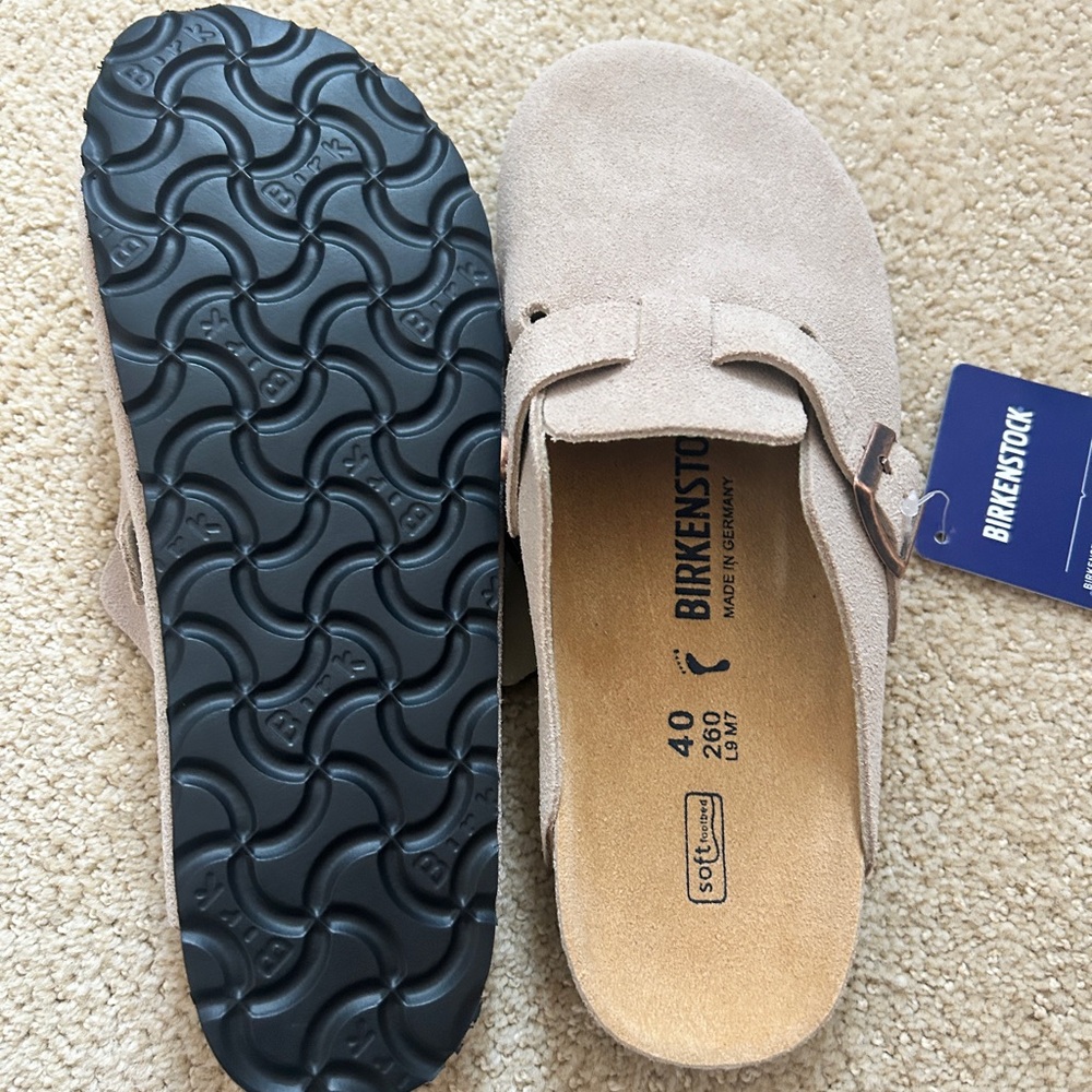 Birkenstock Taupe Clogs - 40